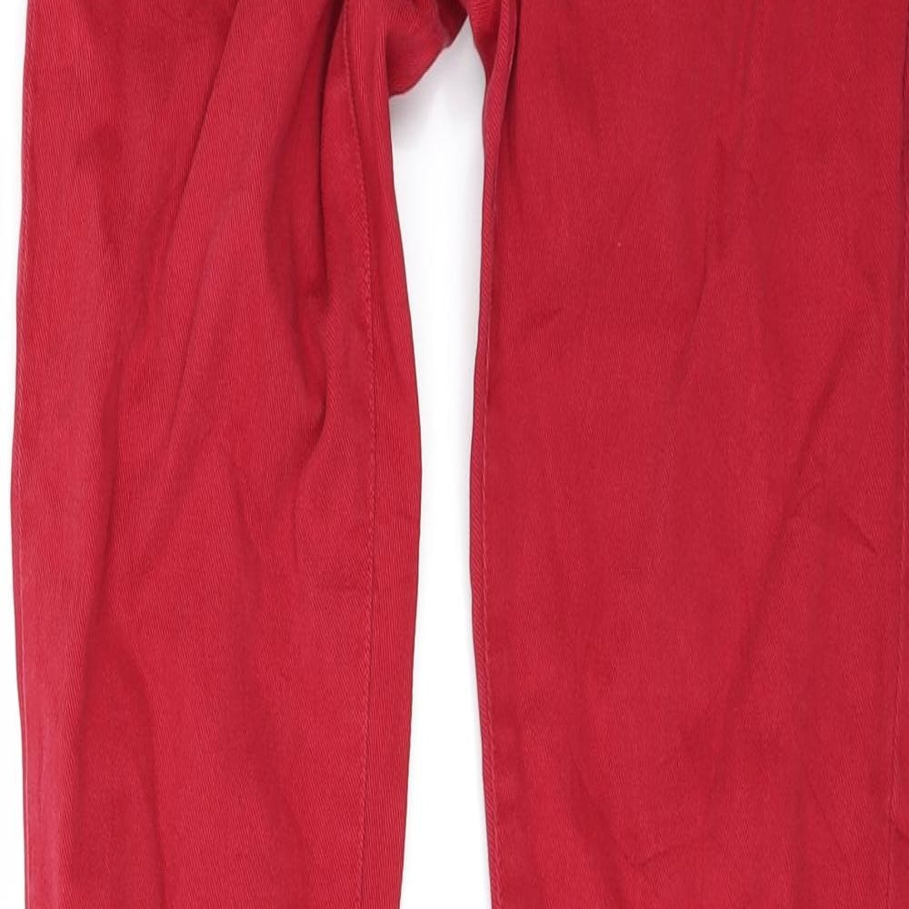 Comptoir des Cotonniers Womens Red  Denim Skinny Jeans Size 10XL L32 in