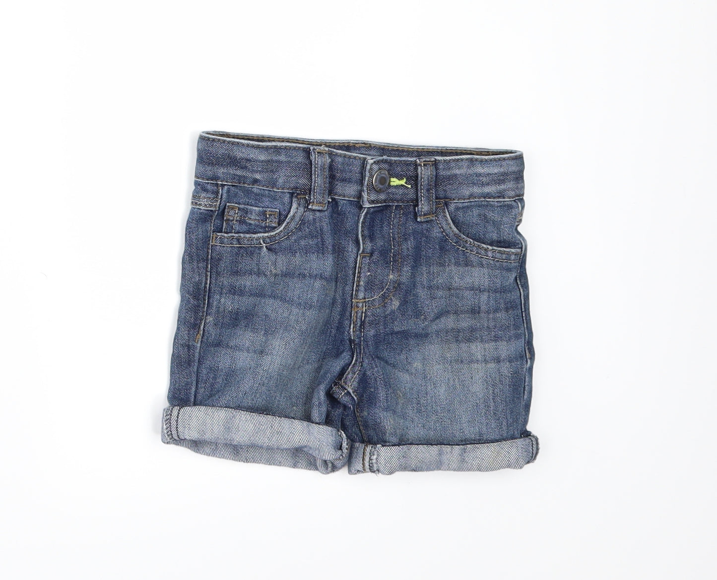 Denim & Co. Girls Blue  Denim Cropped Jeans Size 18-24 Months