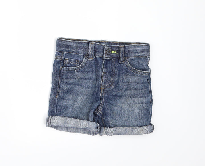 Denim & Co. Girls Blue  Denim Cropped Jeans Size 18-24 Months