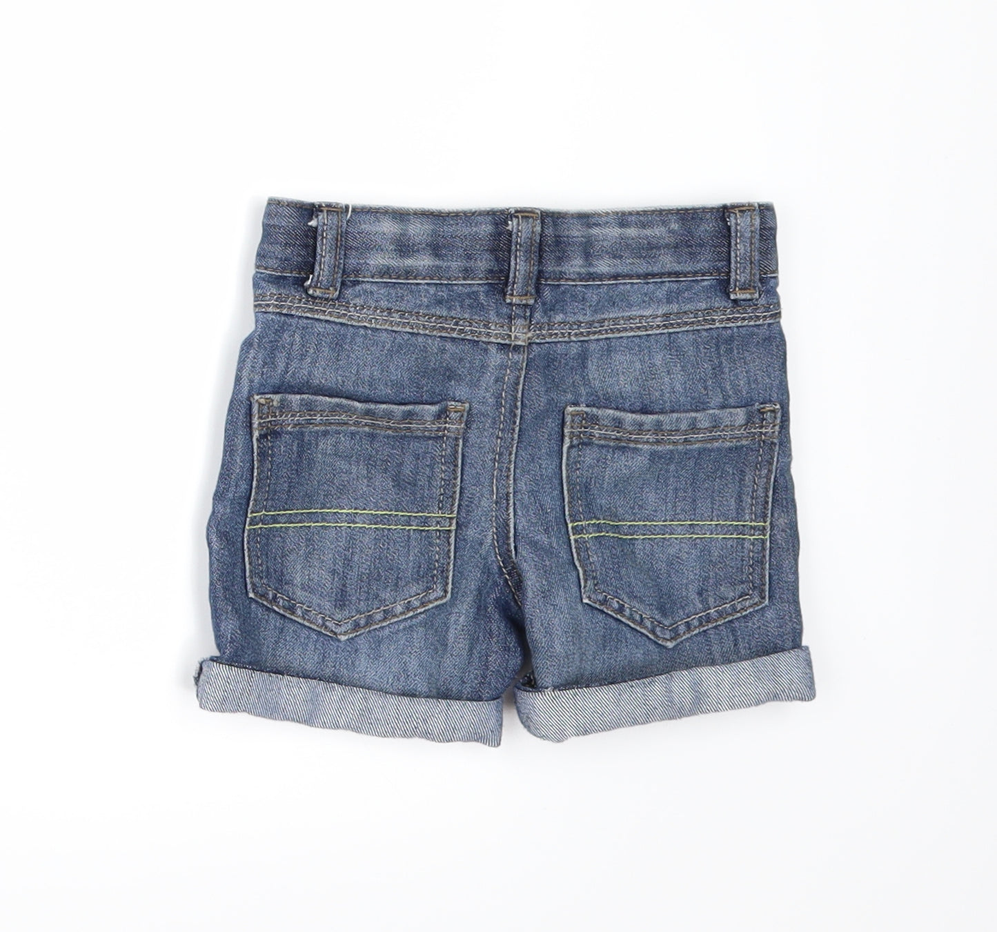 Denim & Co. Girls Blue  Denim Cropped Jeans Size 18-24 Months