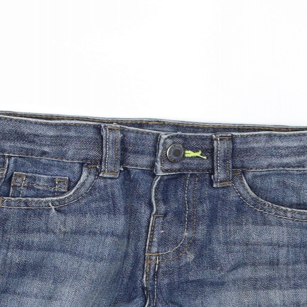Denim & Co. Girls Blue  Denim Cropped Jeans Size 18-24 Months