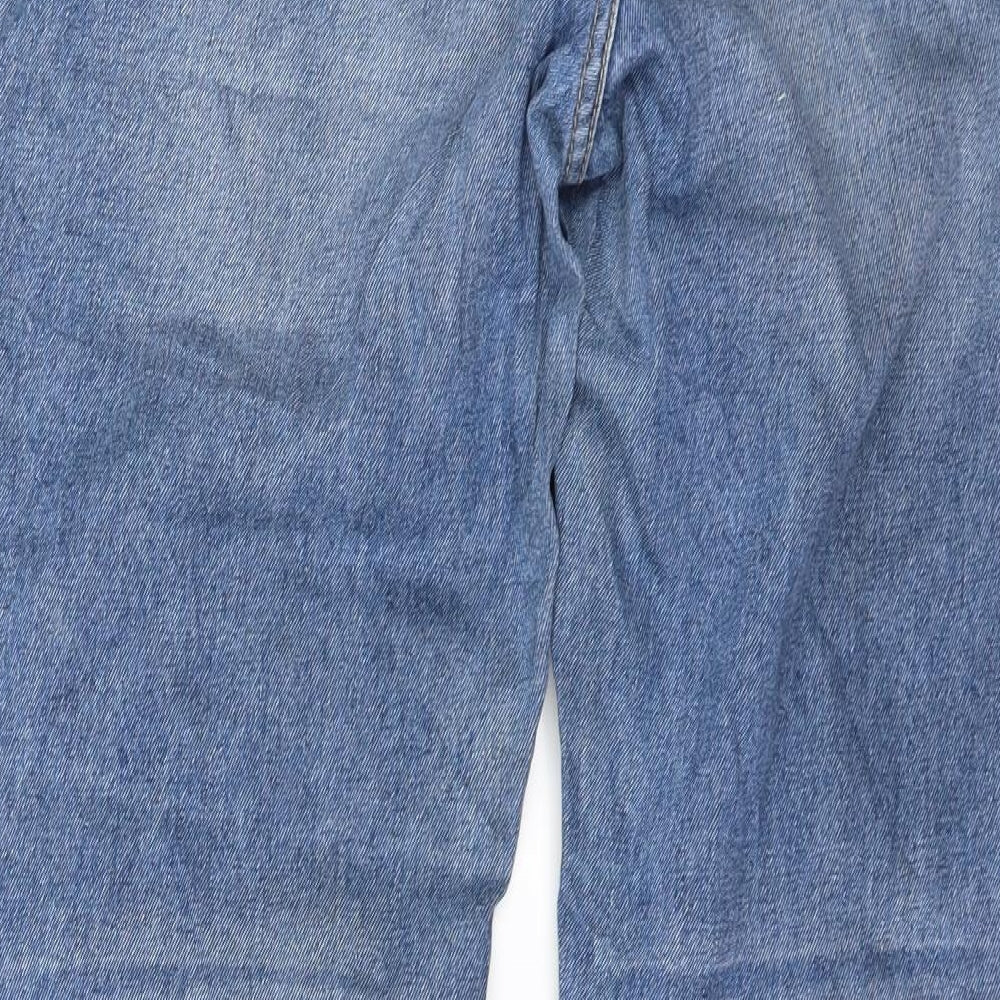 JustFab Womens Blue  Denim Boyfriend Jeans Size 38 L29 in