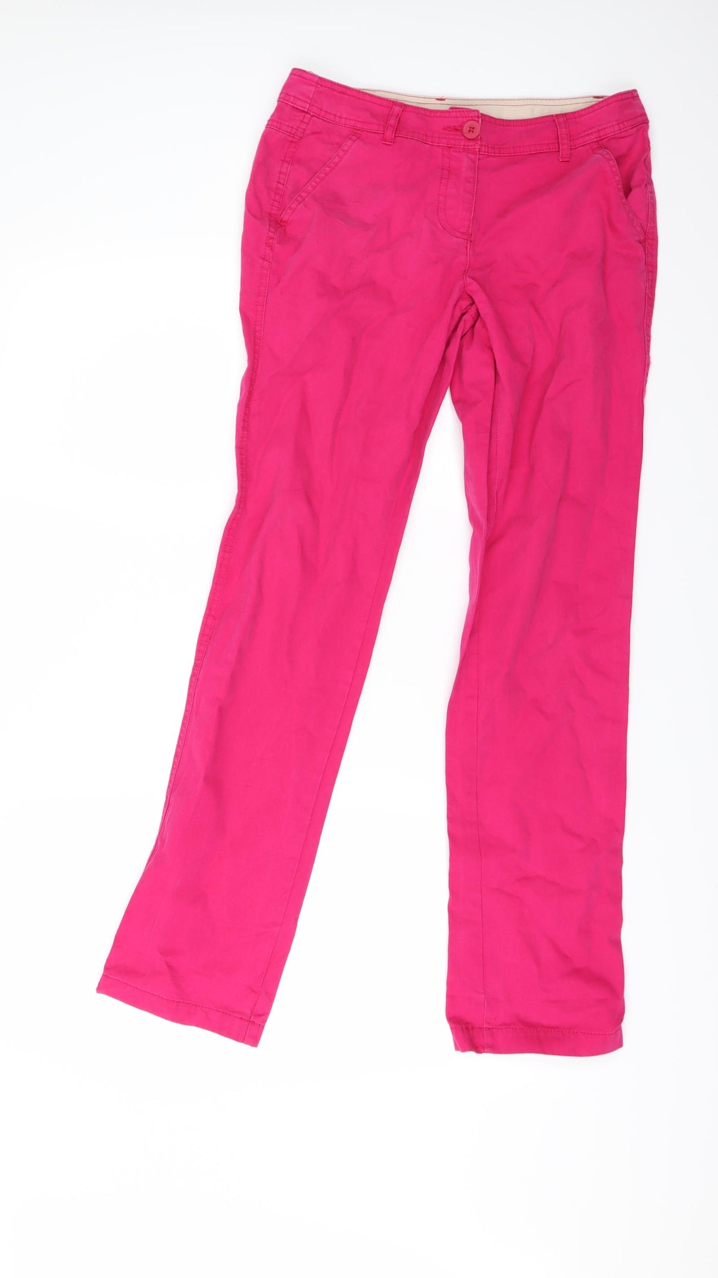 TU Womens Pink  Denim Straight Jeans Size 8 L30 in