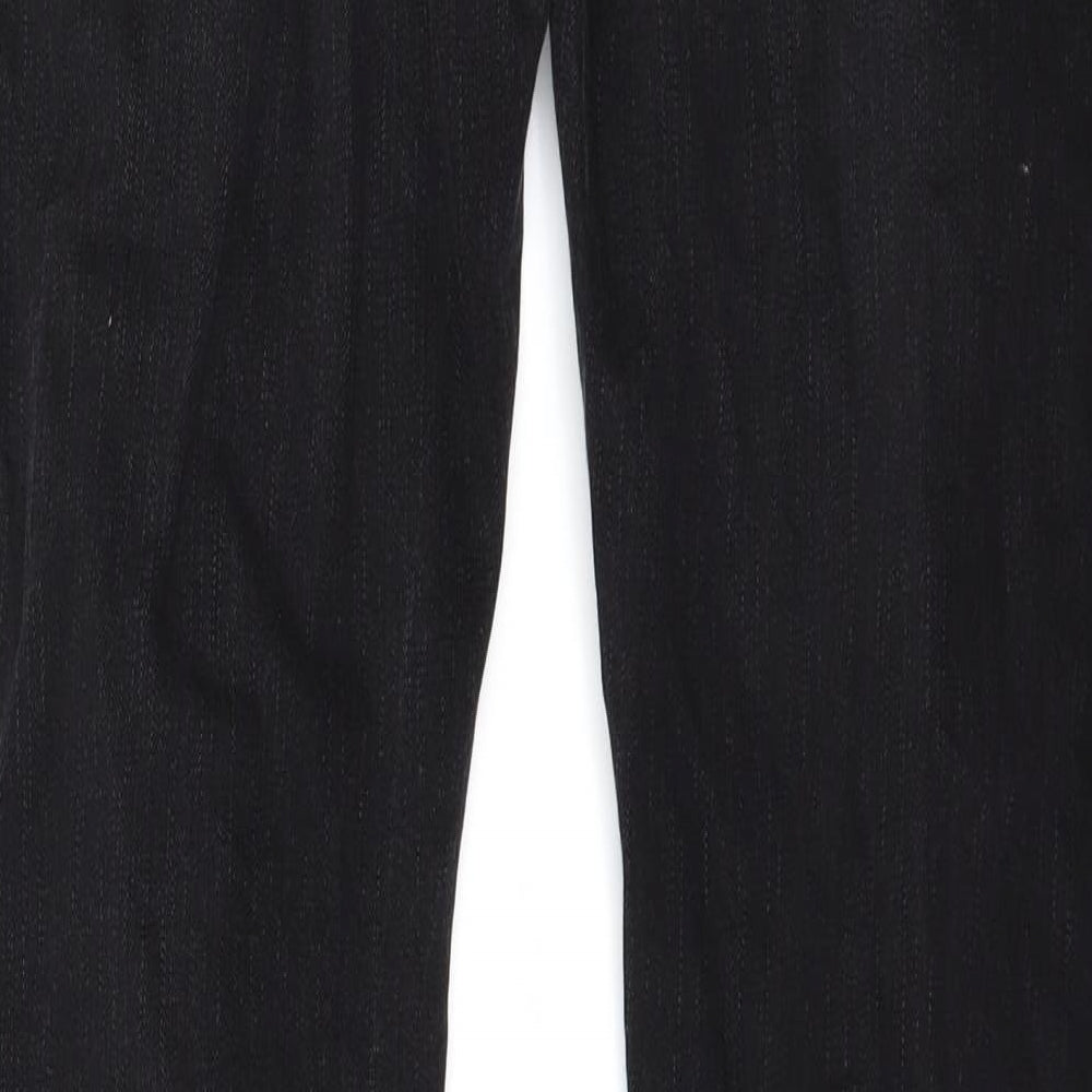 River Island Mens Black  Denim Straight Jeans Size 34 L30 in
