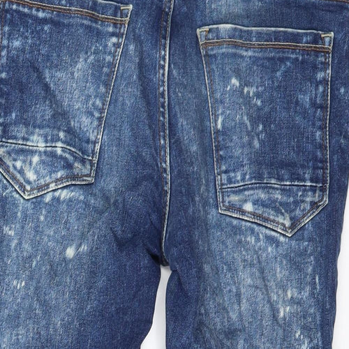 Burton Mens Blue  Denim Chino Shorts Size 30