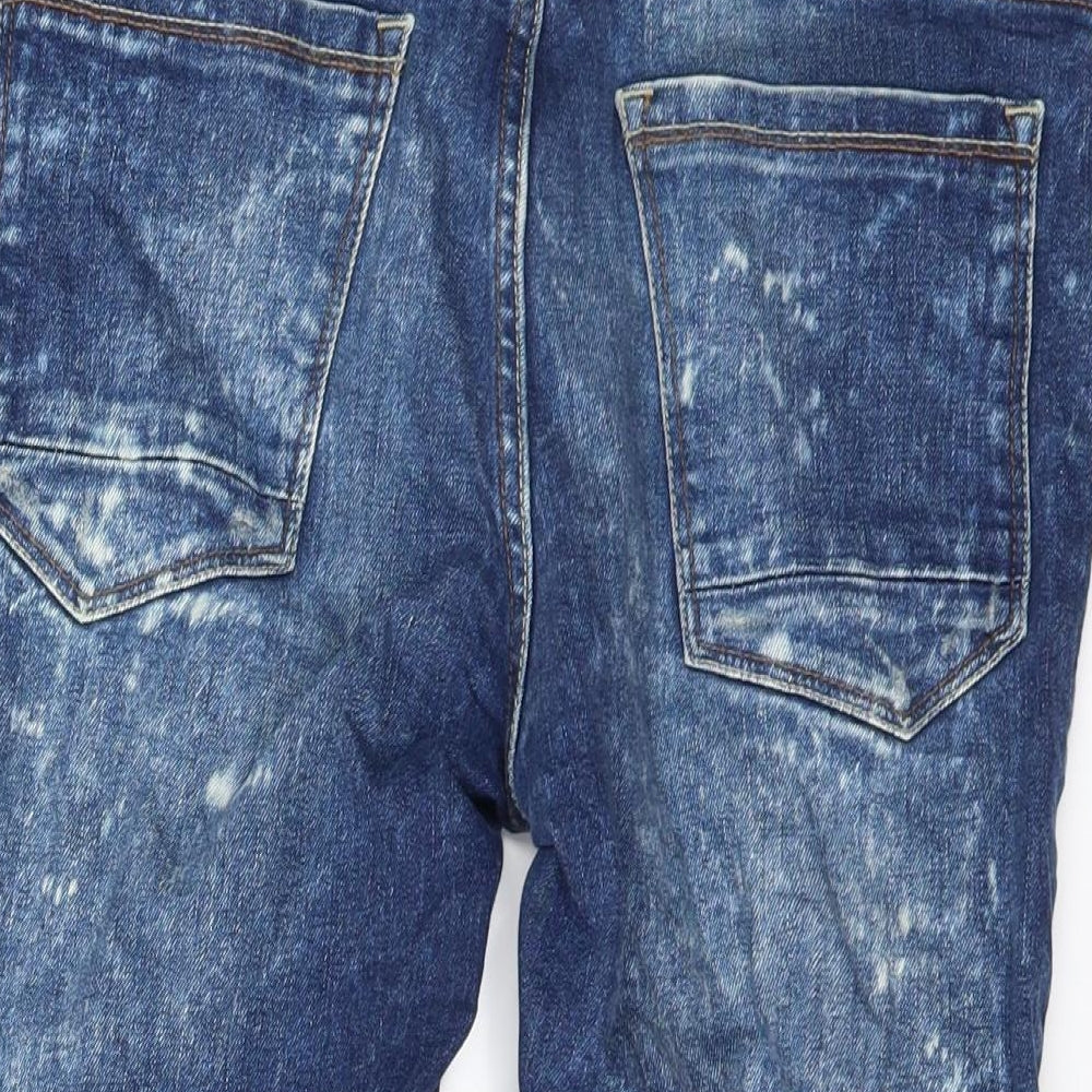 Burton Mens Blue  Denim Chino Shorts Size 30