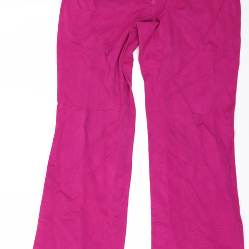 Madeleine Womens Pink  Denim Wide-Leg Jeans Size 20 L21 in