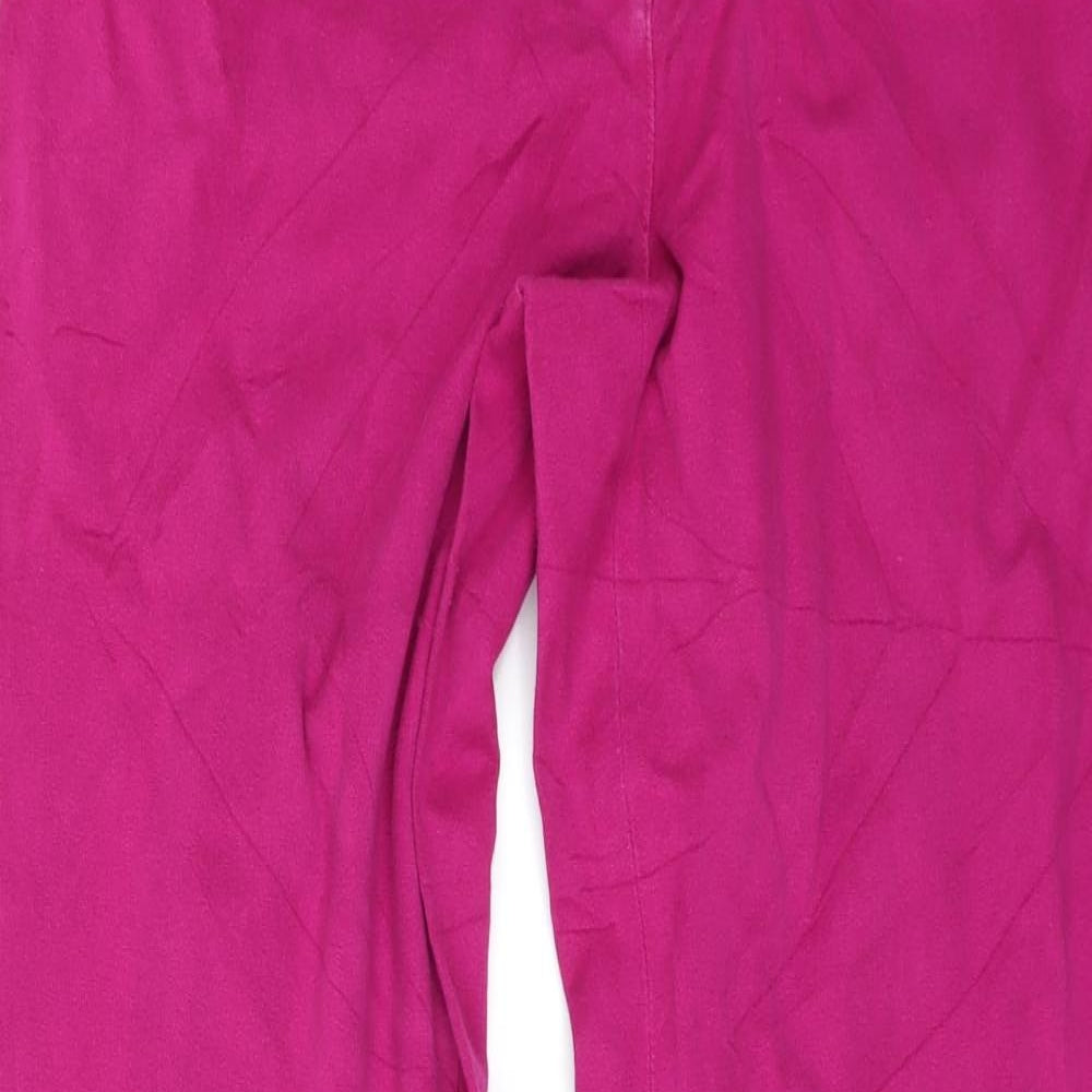 Madeleine Womens Pink  Denim Wide-Leg Jeans Size 20 L21 in