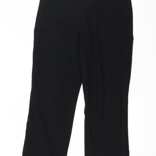 Marks and Spencer Womens Black  Jersey Jogger Trousers Size 14 L27 in