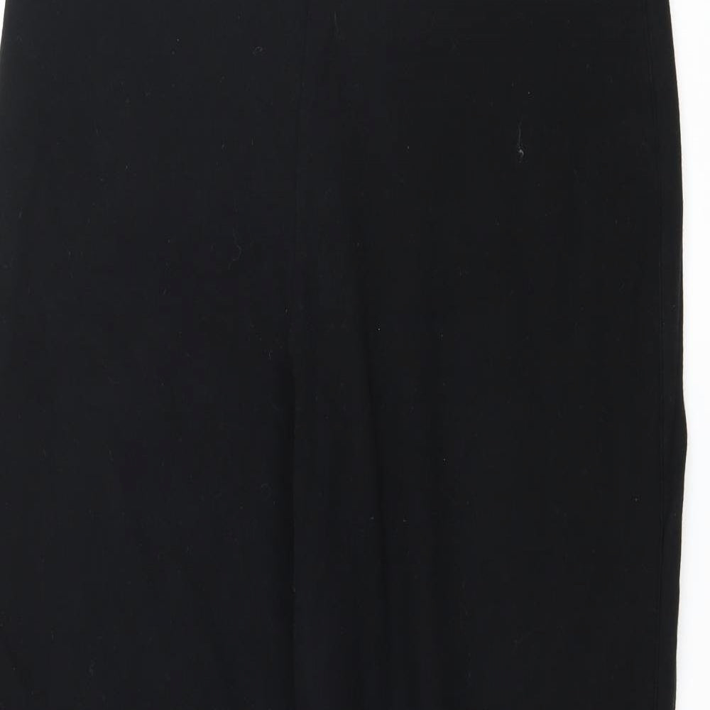Marks and Spencer Womens Black  Jersey Jogger Trousers Size 14 L27 in
