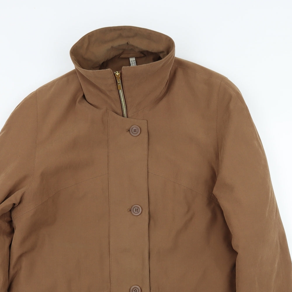 Preworn Womens Brown   Overcoat Coat Size 10