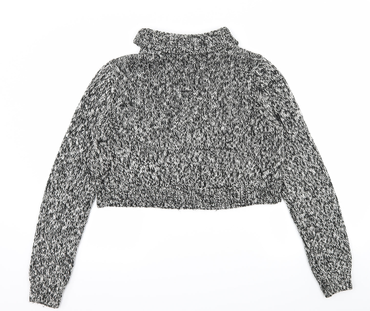 H&M Womens Black  Knit Pullover Jumper Size M