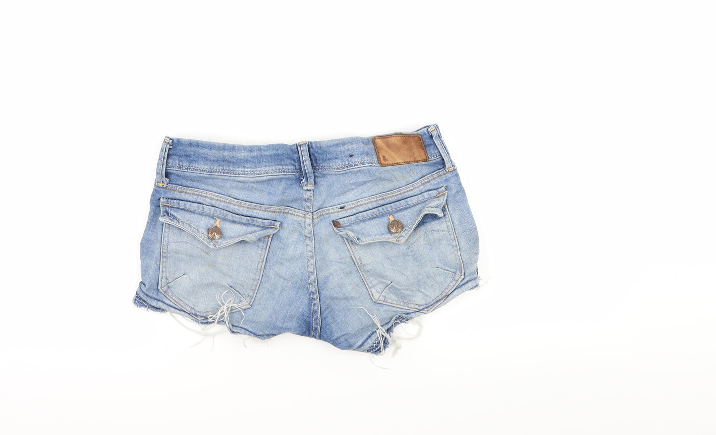 H&M Womens Blue  Denim Hot Pants Shorts Size 6