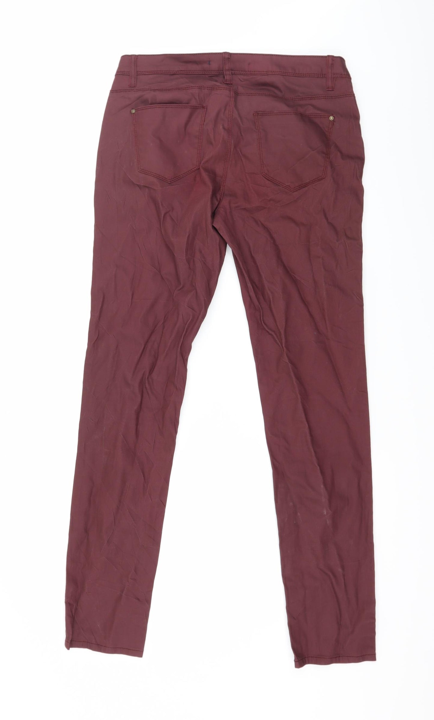 Symphonia Womens Red   Trousers  Size 10 L31 in