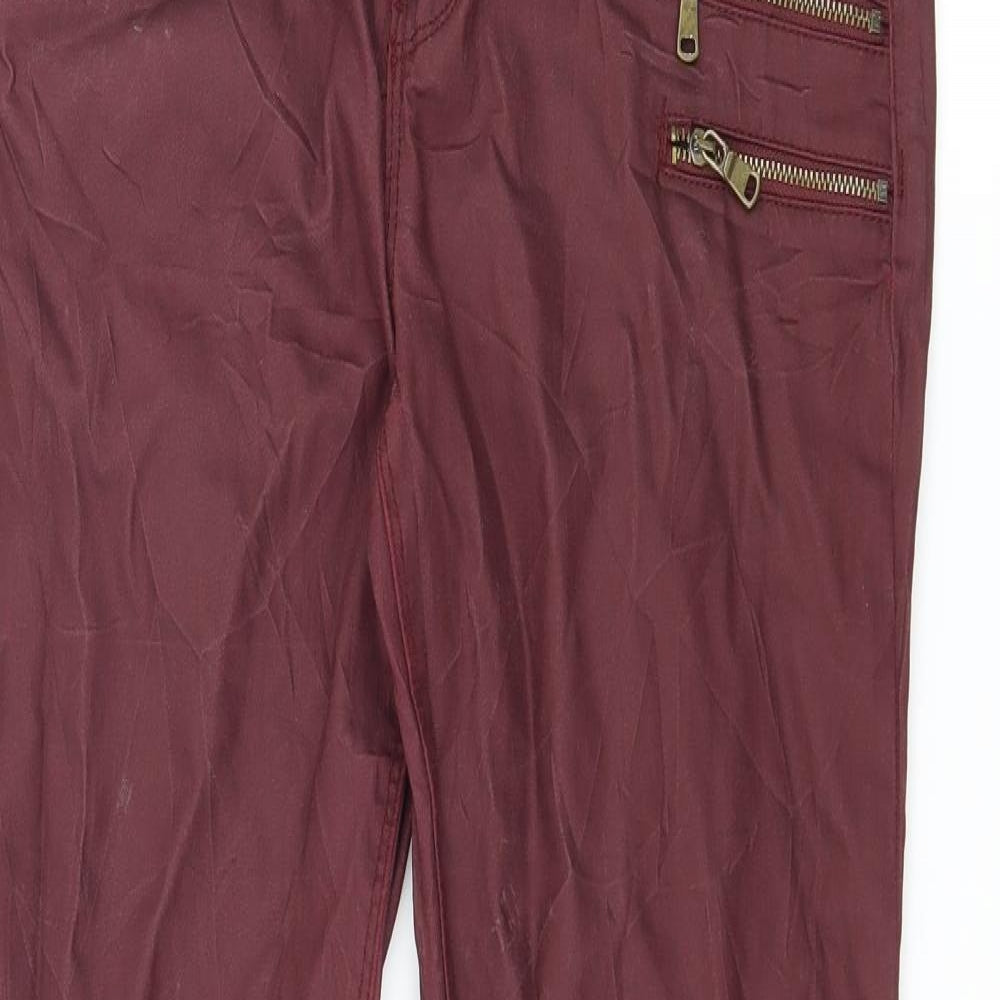 Symphonia Womens Red   Trousers  Size 10 L31 in