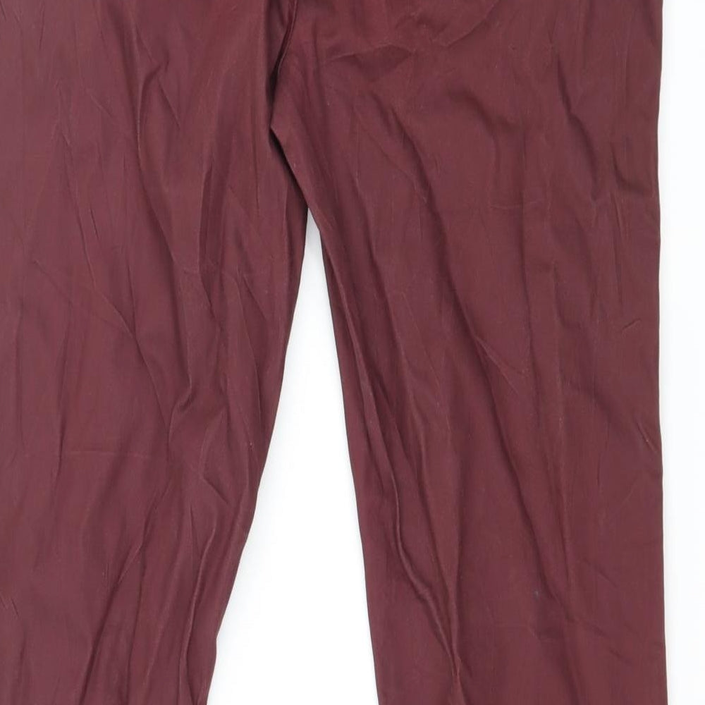 Symphonia Womens Red   Trousers  Size 10 L31 in