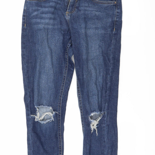 Dorothy Perkins Womens Black  Denim Skinny Jeans Size 6 L26 in