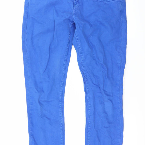 Topshop Womens Blue  Denim Skinny Jeans Size 30 L30 in