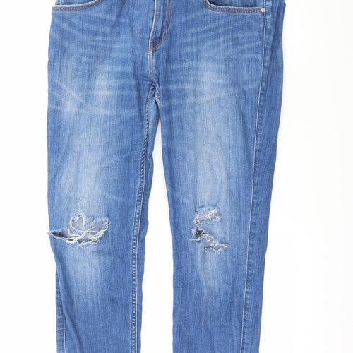 Lee Womens Blue  Denim Skinny Jeans Size 34 L28 in