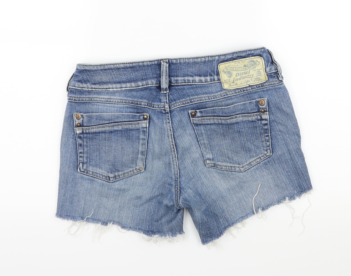 Diesel Womens Blue  Denim Hot Pants Shorts Size 28
