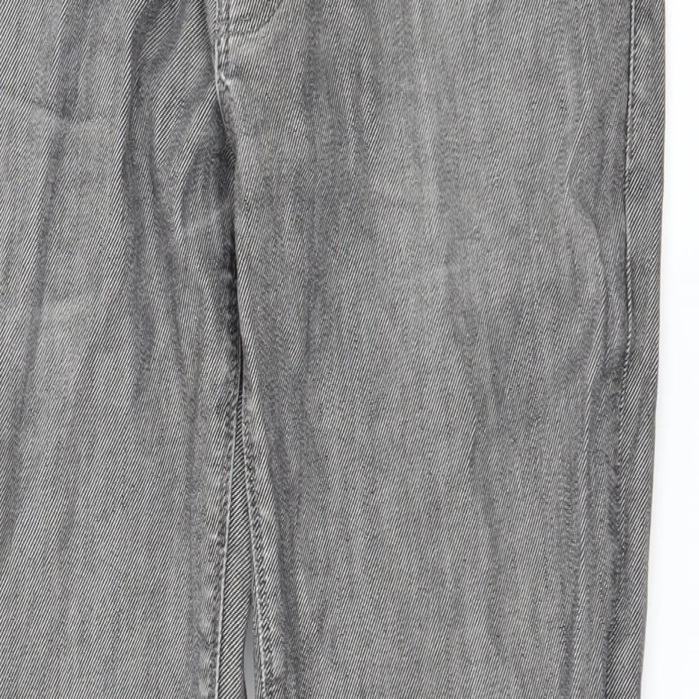 NEXT Mens Grey  Denim Straight Jeans Size 32 L32 in