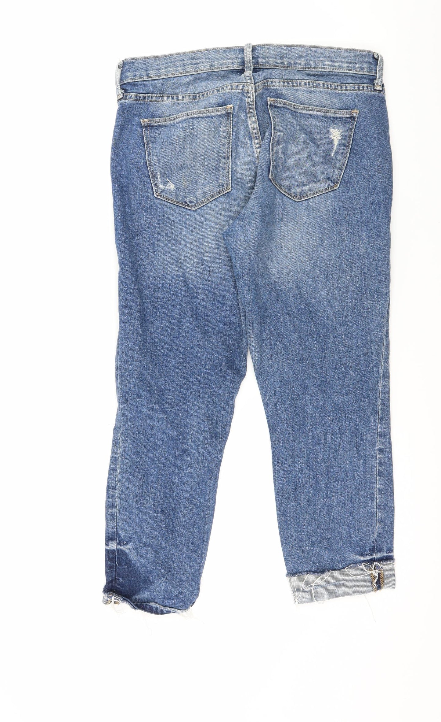 Gap Womens Blue  Denim Straight Jeans Size 28 L22 in