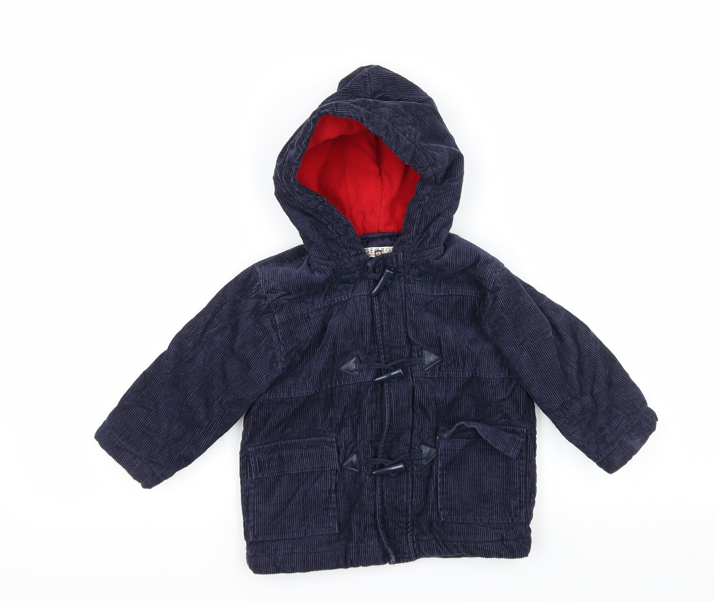 George Baby Blue  Corduroy Basic Coat Coat Size 12-18 Months