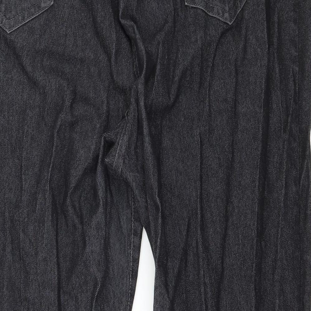 Magi-Fit Womens Grey  Denim Straight Jeans Size 20 L29 in