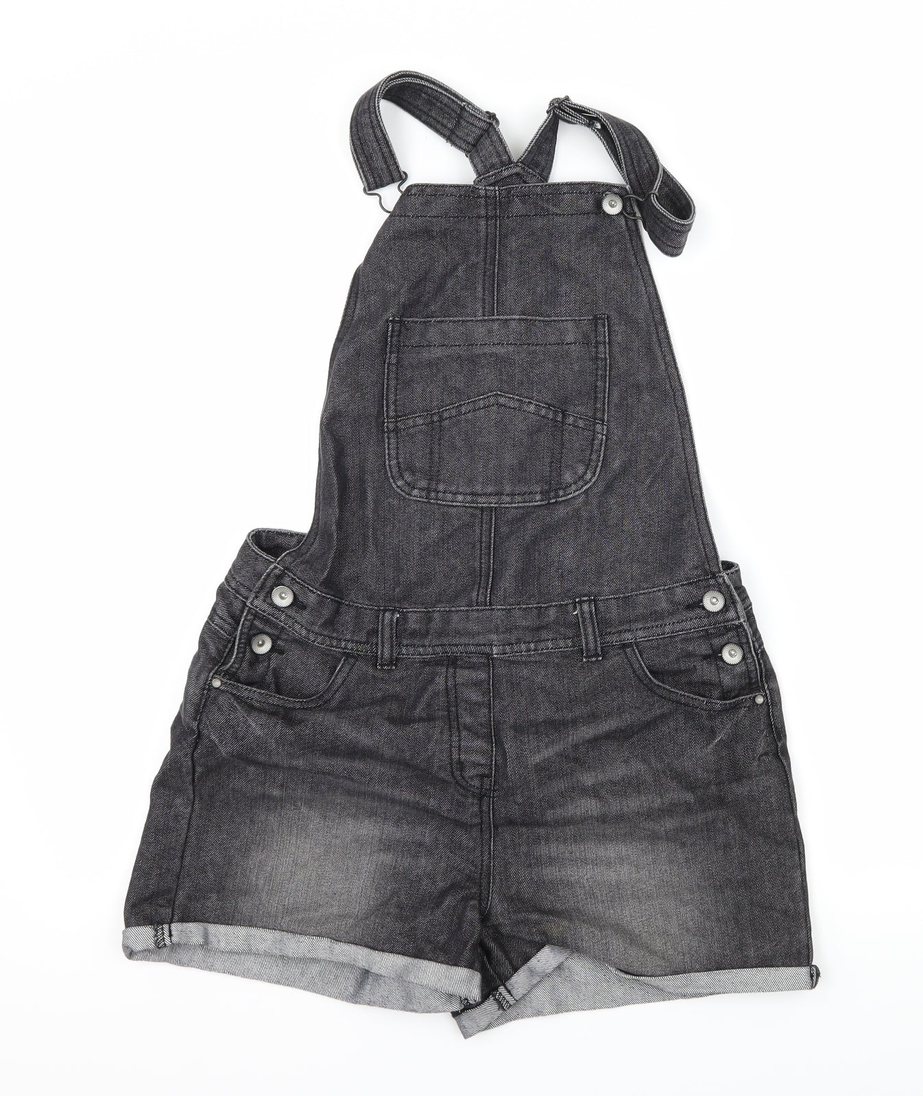 George Girls Green  Denim Dungaree One-Piece Size 13-14 Years