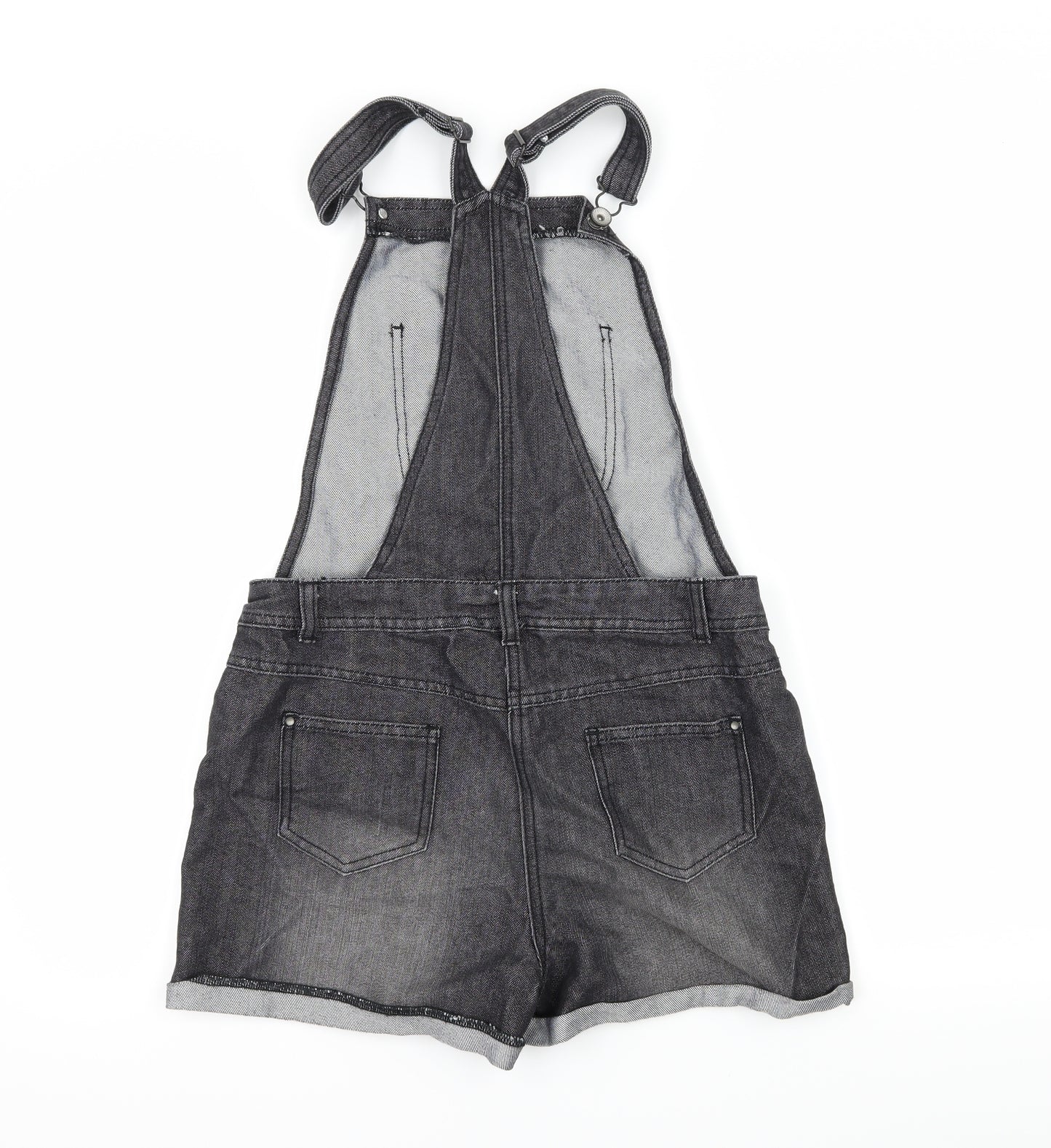 George Girls Green  Denim Dungaree One-Piece Size 13-14 Years