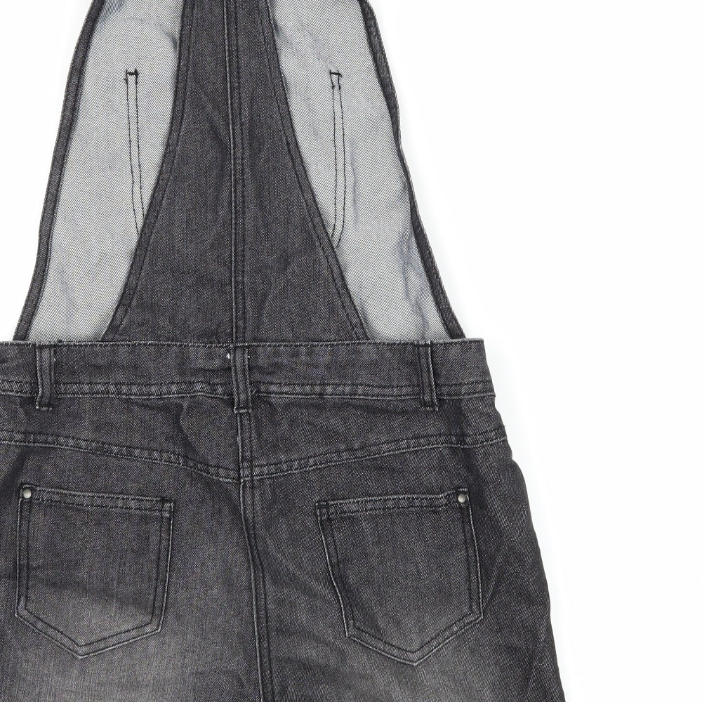 George Girls Green  Denim Dungaree One-Piece Size 13-14 Years