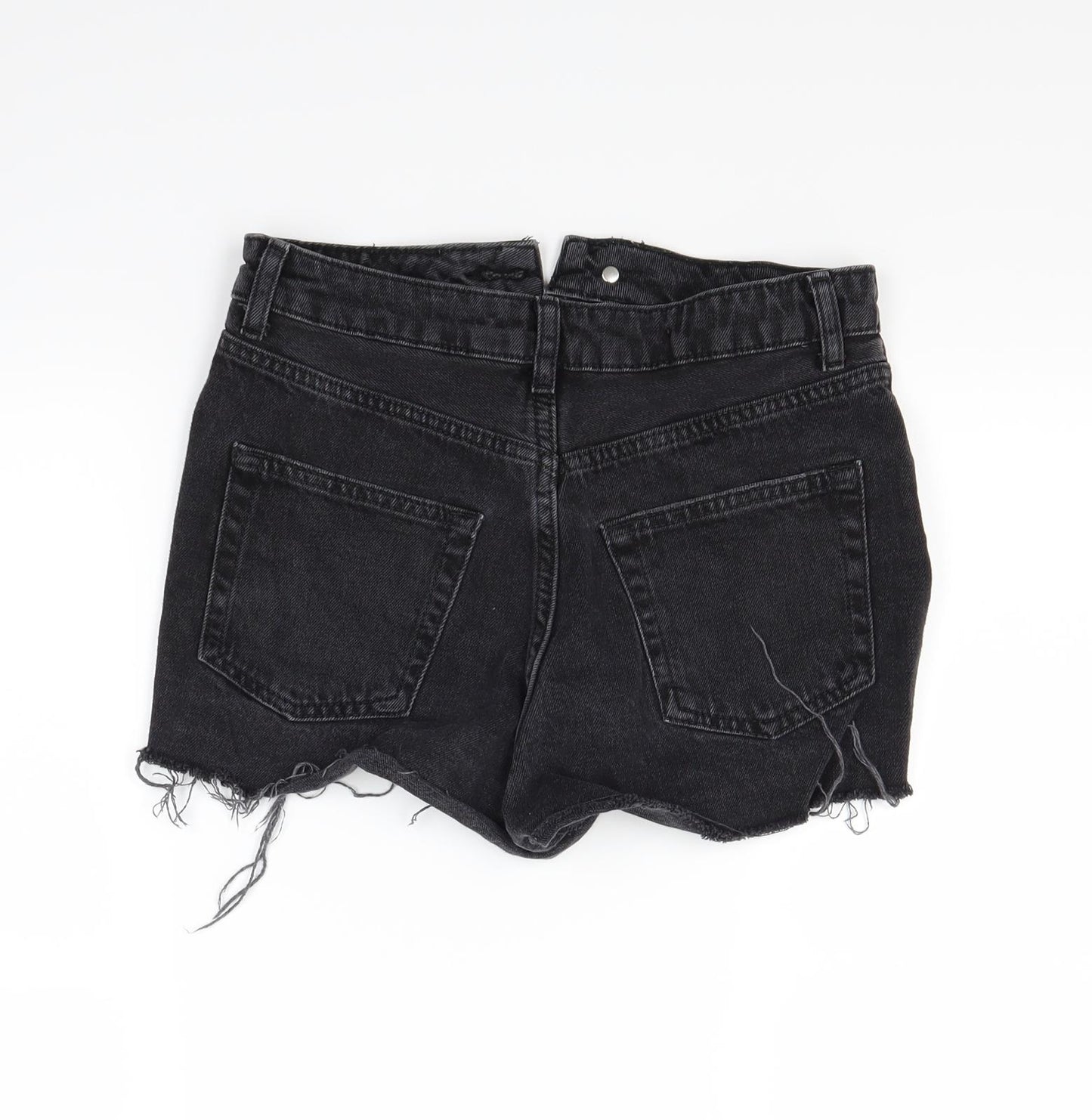 Topshop Womens Black   Cut-Off Shorts Size 6