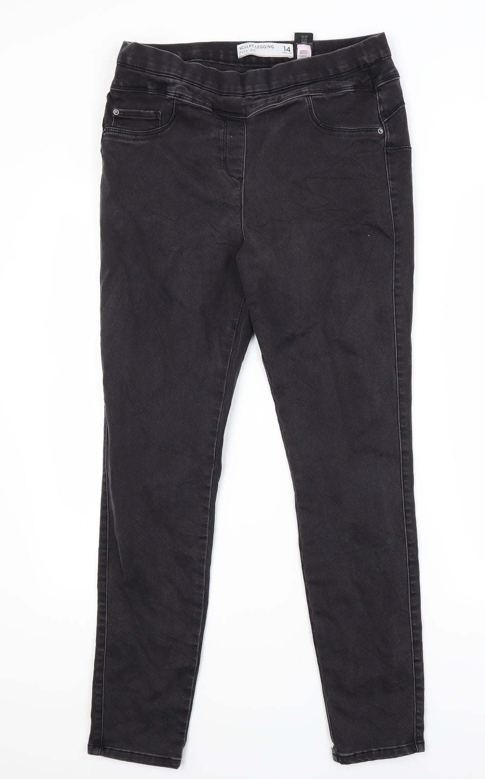 NEXT Womens Black   Skinny Jeans Size 14 L28 in