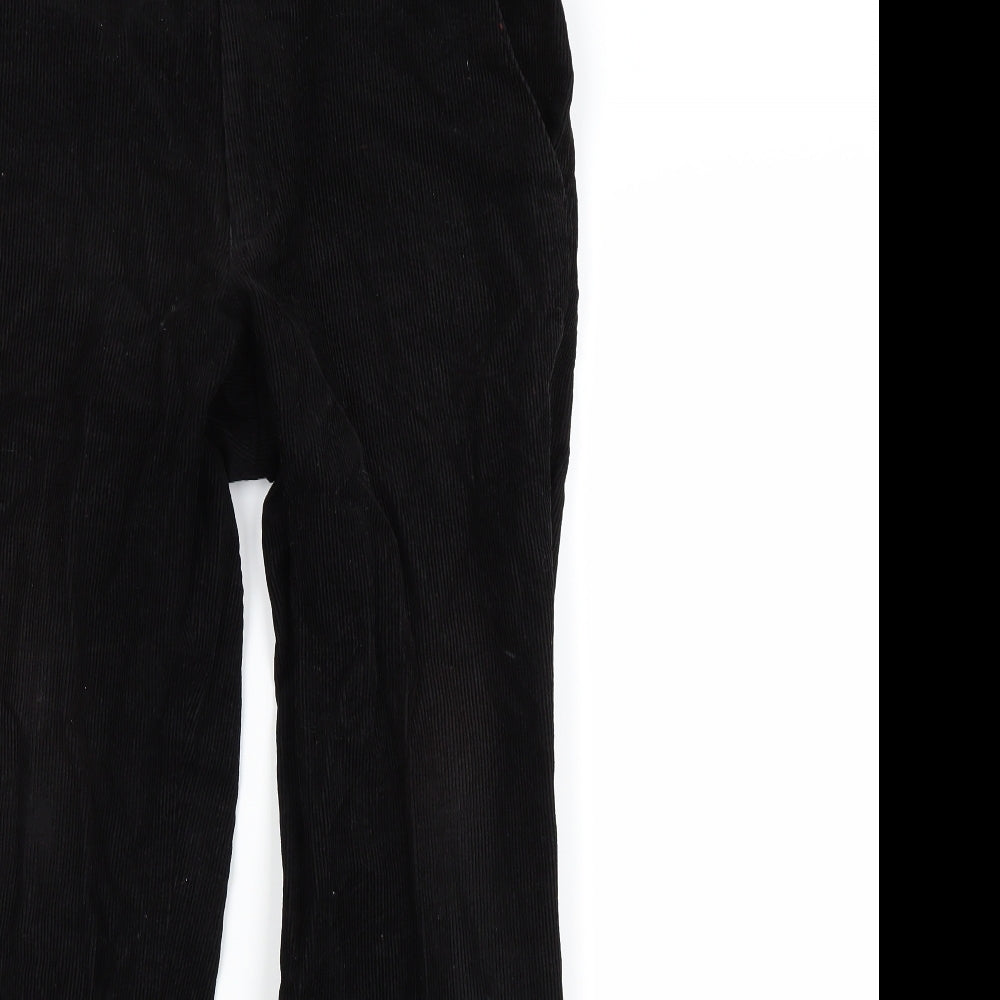 Marks and Spencer Mens Black  Corduroy Trousers  Size 32 L31 in