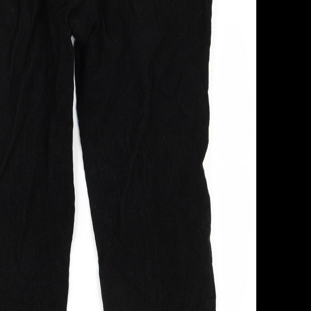 Marks and Spencer Mens Black  Corduroy Trousers  Size 32 L31 in