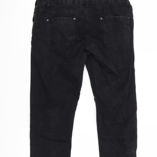 DS FAShION Womens Black   Dungaree One-Piece Size 14 L30 in