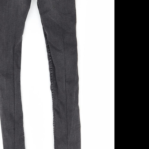 H&M Womens Black  Denim Skinny Jeans Size 4 L27 in