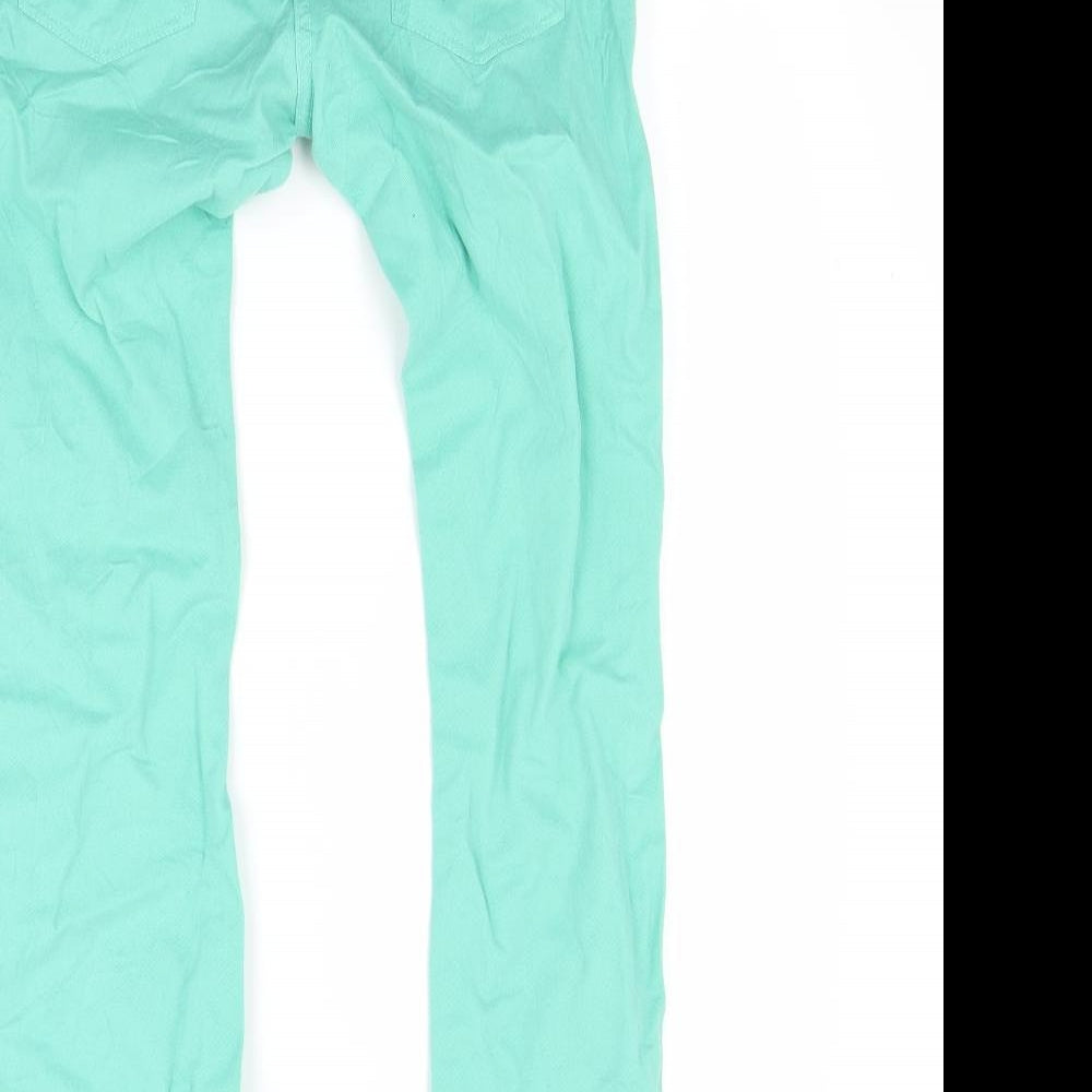Super Sound Girls Green  Denim Skinny Jeans Size 13 Years