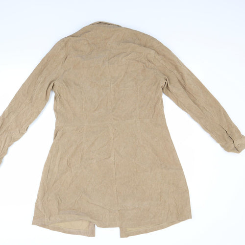 Primark Womens Beige  Corduroy Shirt Dress  Size 16