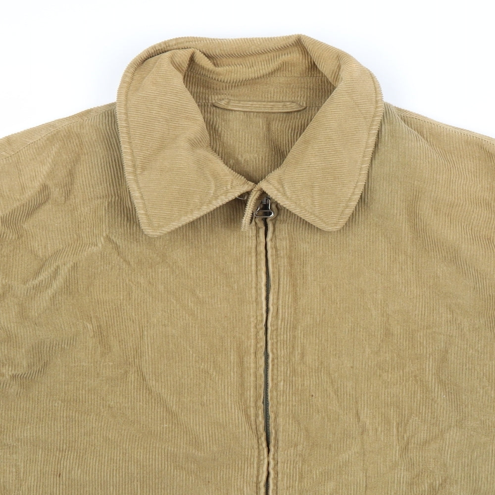 Woodhouse Mens Beige  Corduroy Jacket Coat Size M