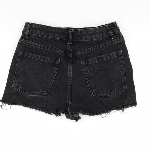 Topshop Womens Black   Cut-Off Shorts Size 10