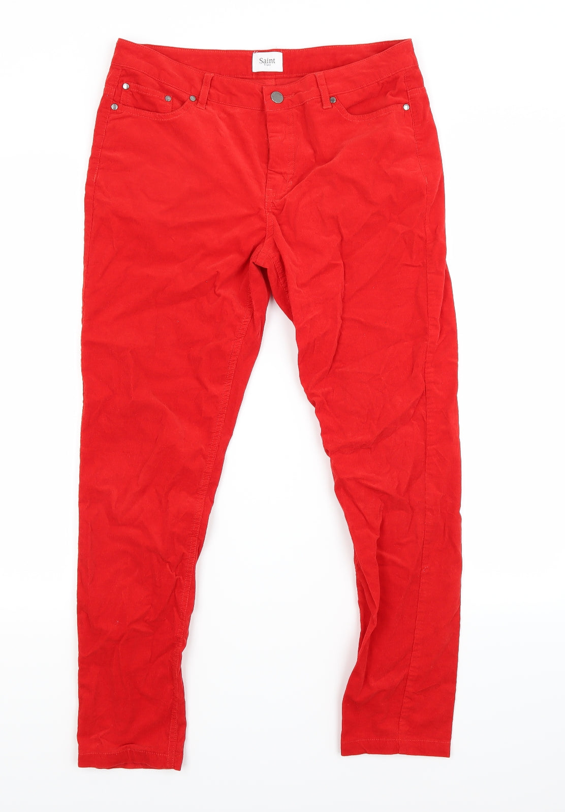 Saint Tropez Clothing Womens Red  Denim Mom Jeans Size 10 L27 in