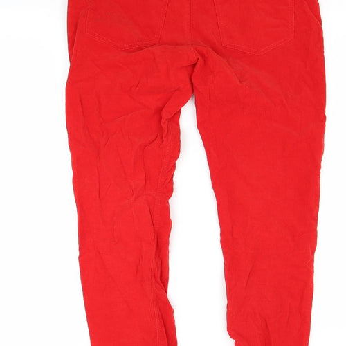 Saint Tropez Clothing Womens Red  Denim Mom Jeans Size 10 L27 in