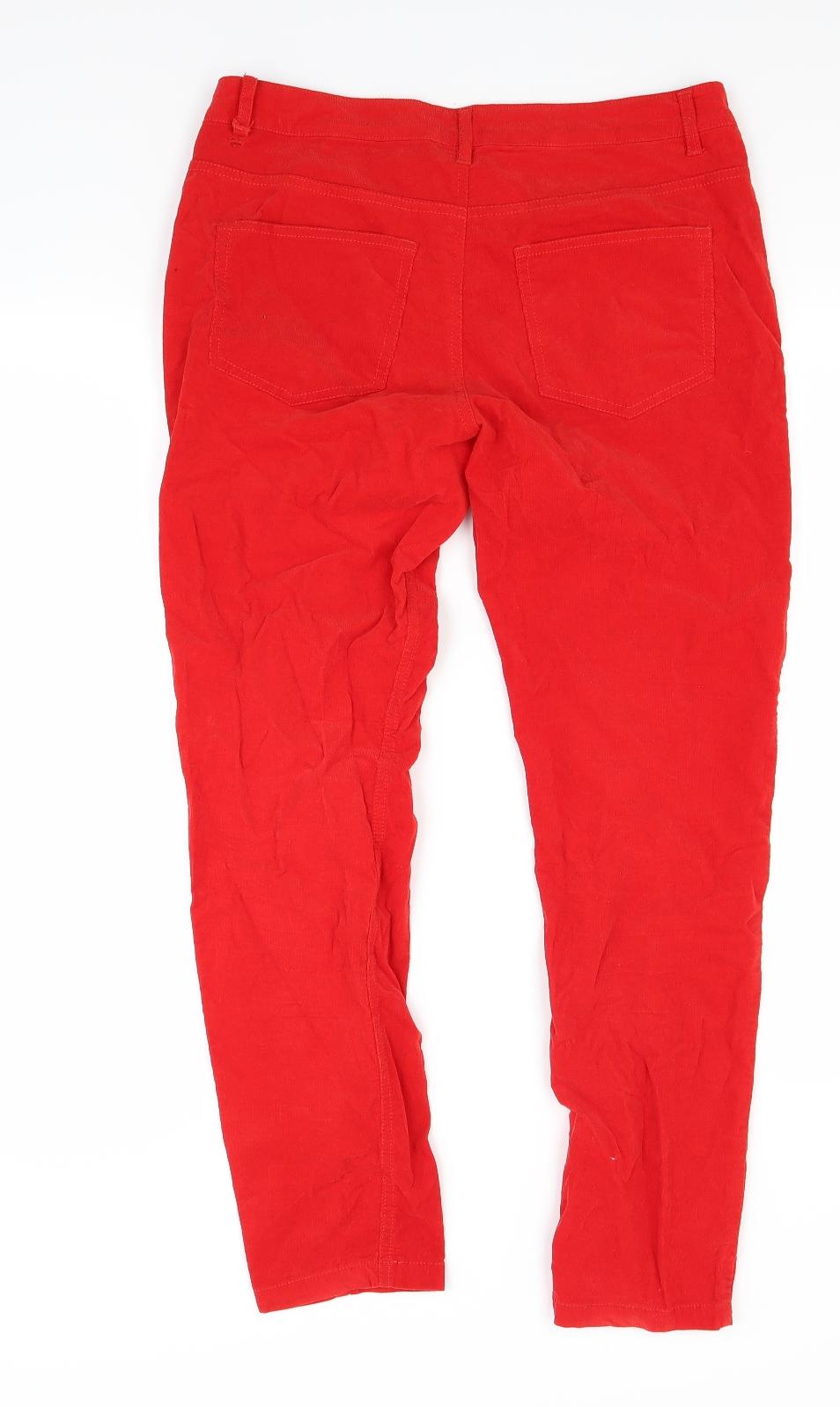 Saint Tropez Clothing Womens Red  Denim Mom Jeans Size 10 L27 in