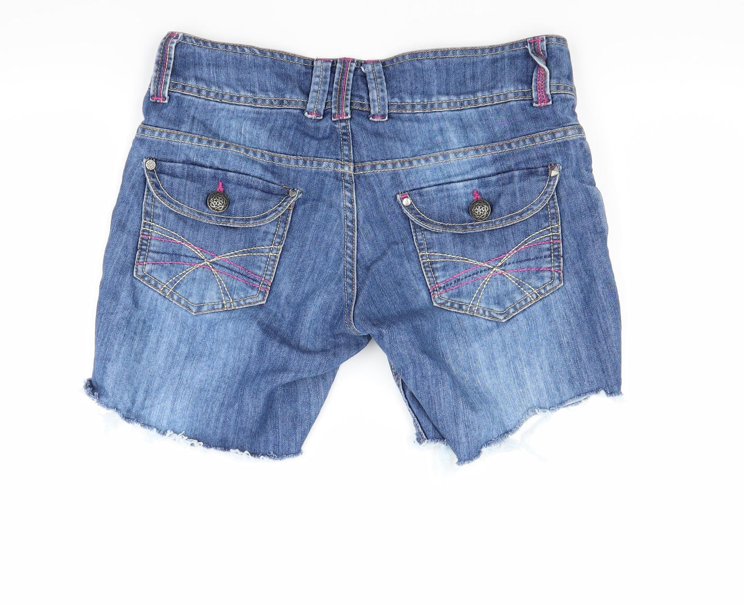Falmer Womens Blue  Denim Cut-Off Shorts Size 12