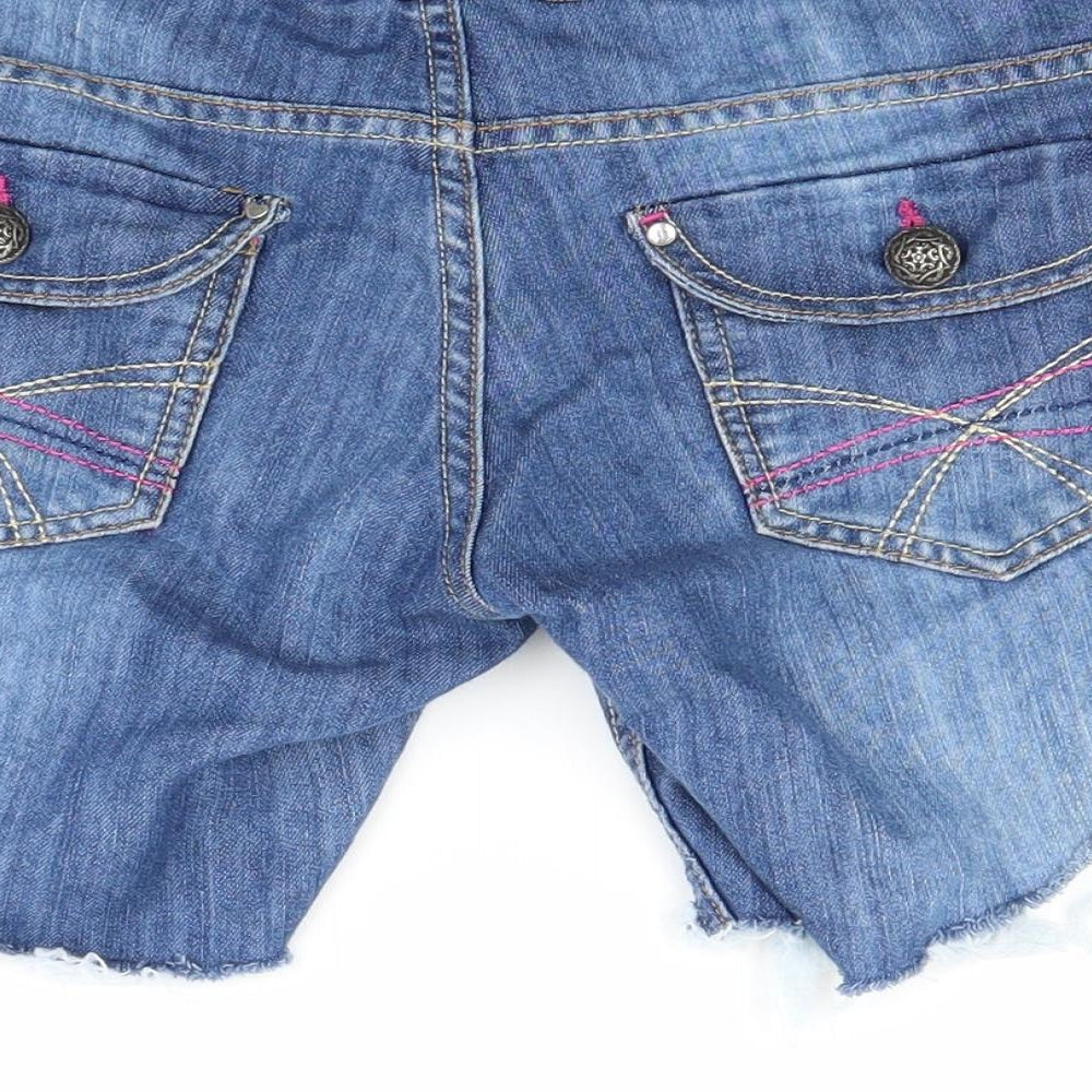 Falmer Womens Blue  Denim Cut-Off Shorts Size 12