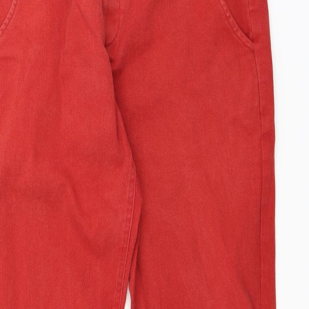 Rupert & Buckley Clothing Womens Red  Denim Straight Jeans Size 12 L30 in