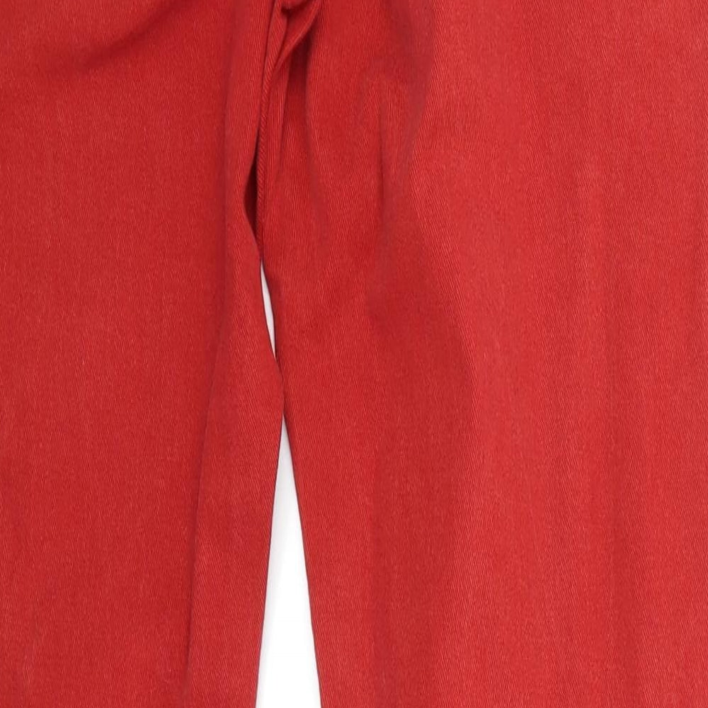 Rupert & Buckley Clothing Womens Red  Denim Straight Jeans Size 12 L30 in