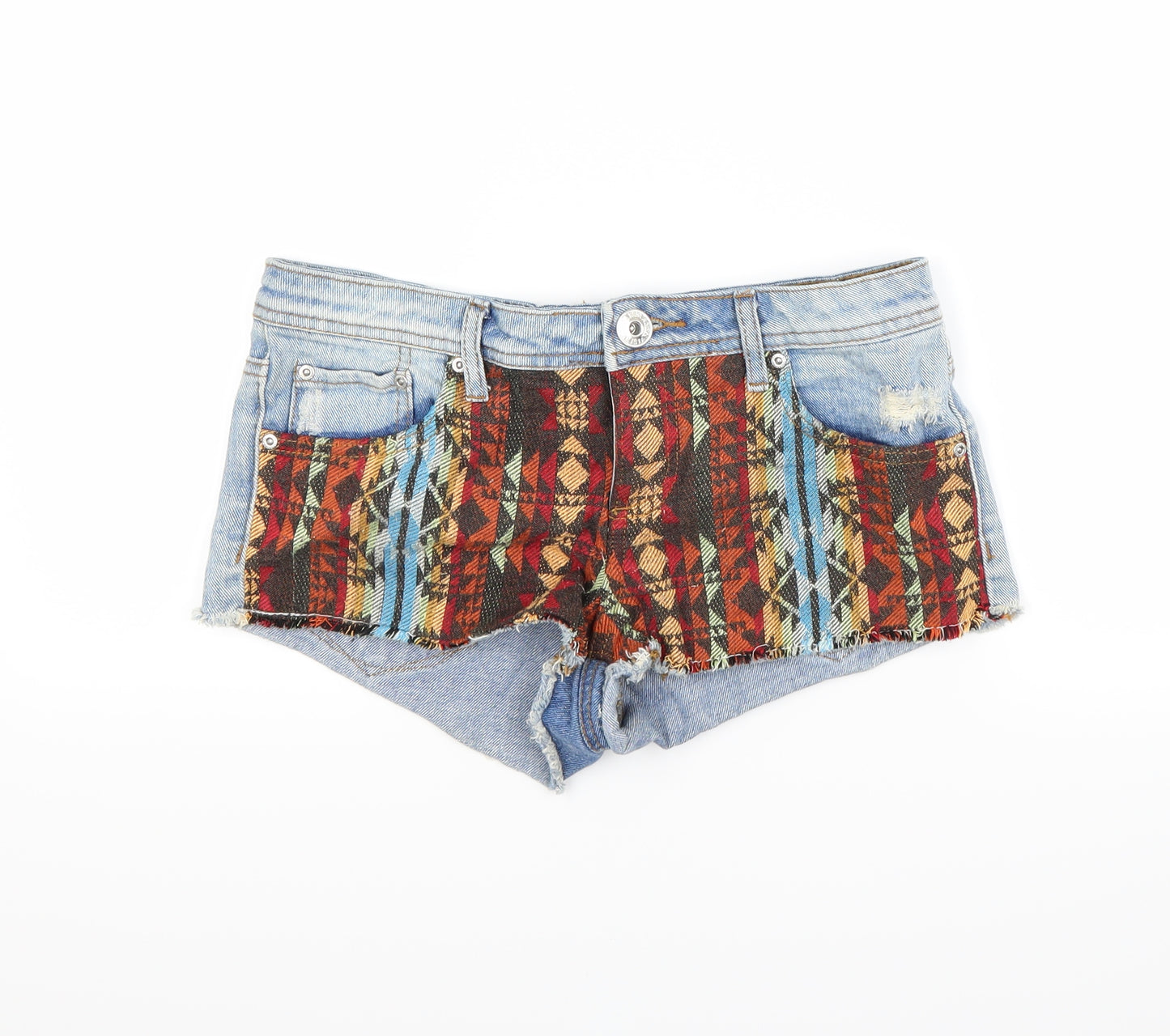 Parisian Collection Womens Blue  Denim Hot Pants Shorts Size 10