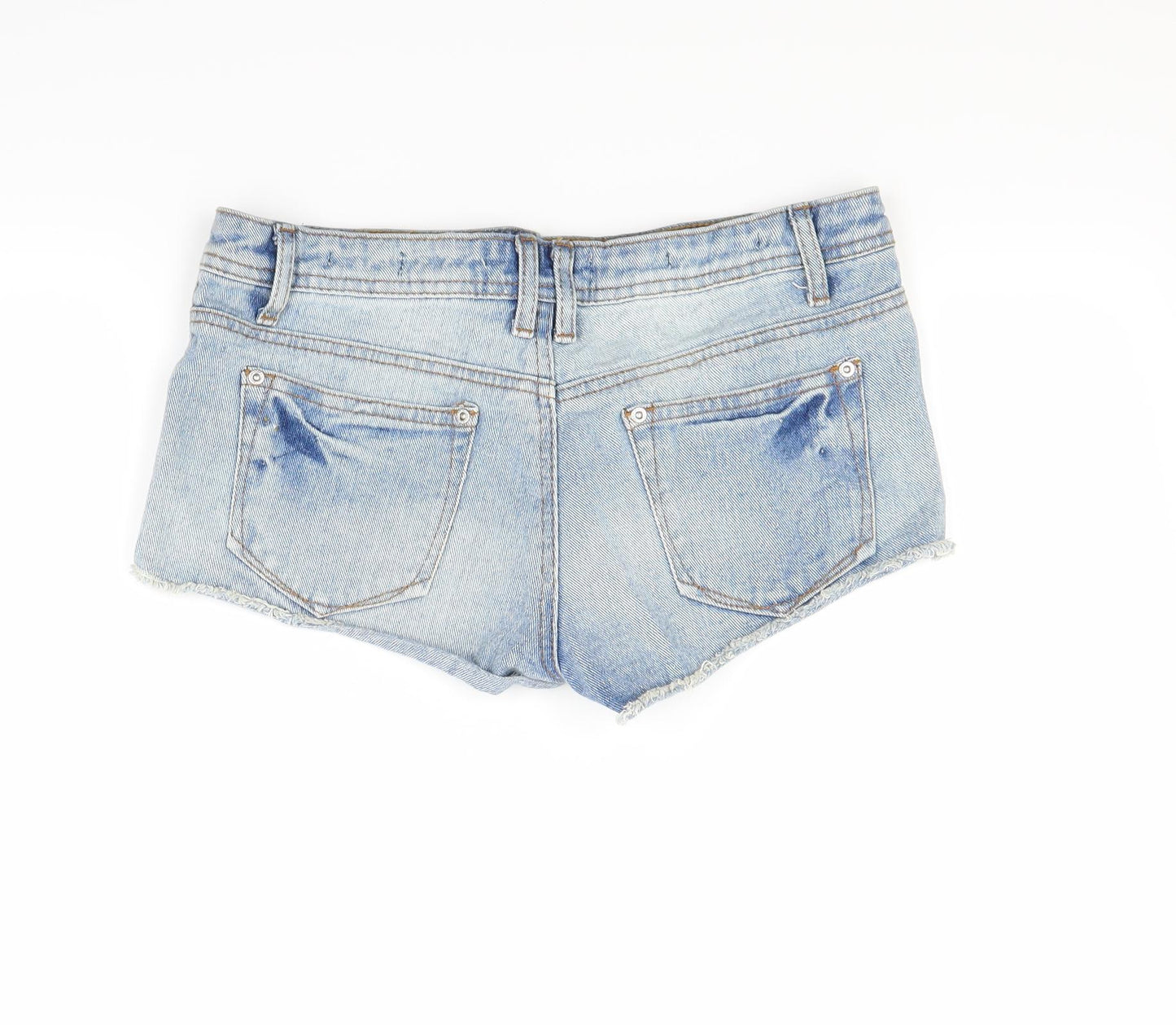Parisian Collection Womens Blue  Denim Hot Pants Shorts Size 10